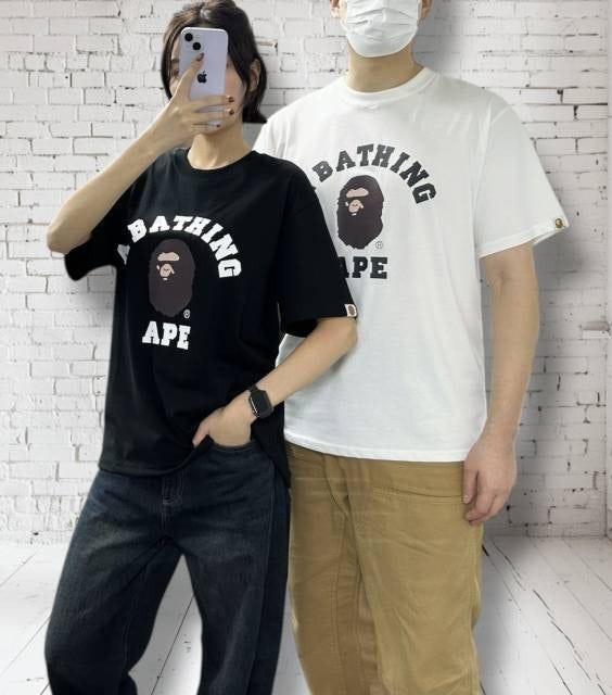 베이프 컬리지 오버핏 반팔