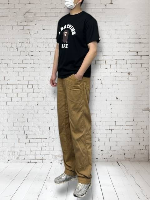 베이프 컬리지 오버핏 반팔