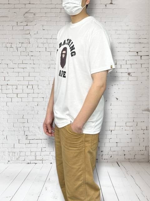 베이프 컬리지 오버핏 반팔