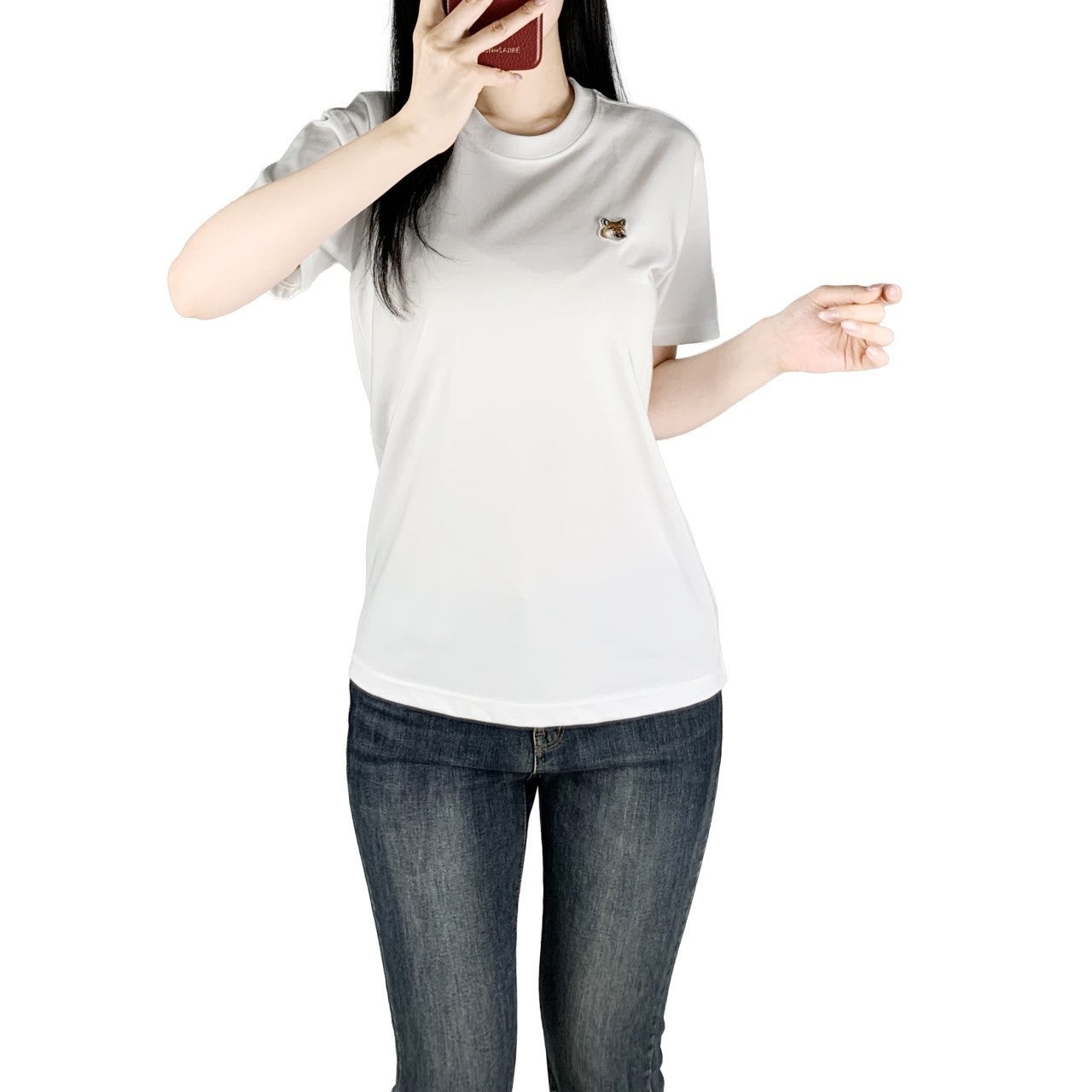 메종 자수 반팔