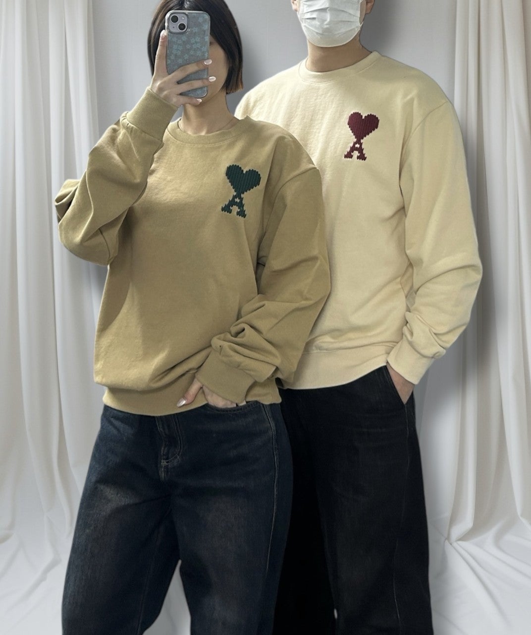 아미 빅로고 맨투맨