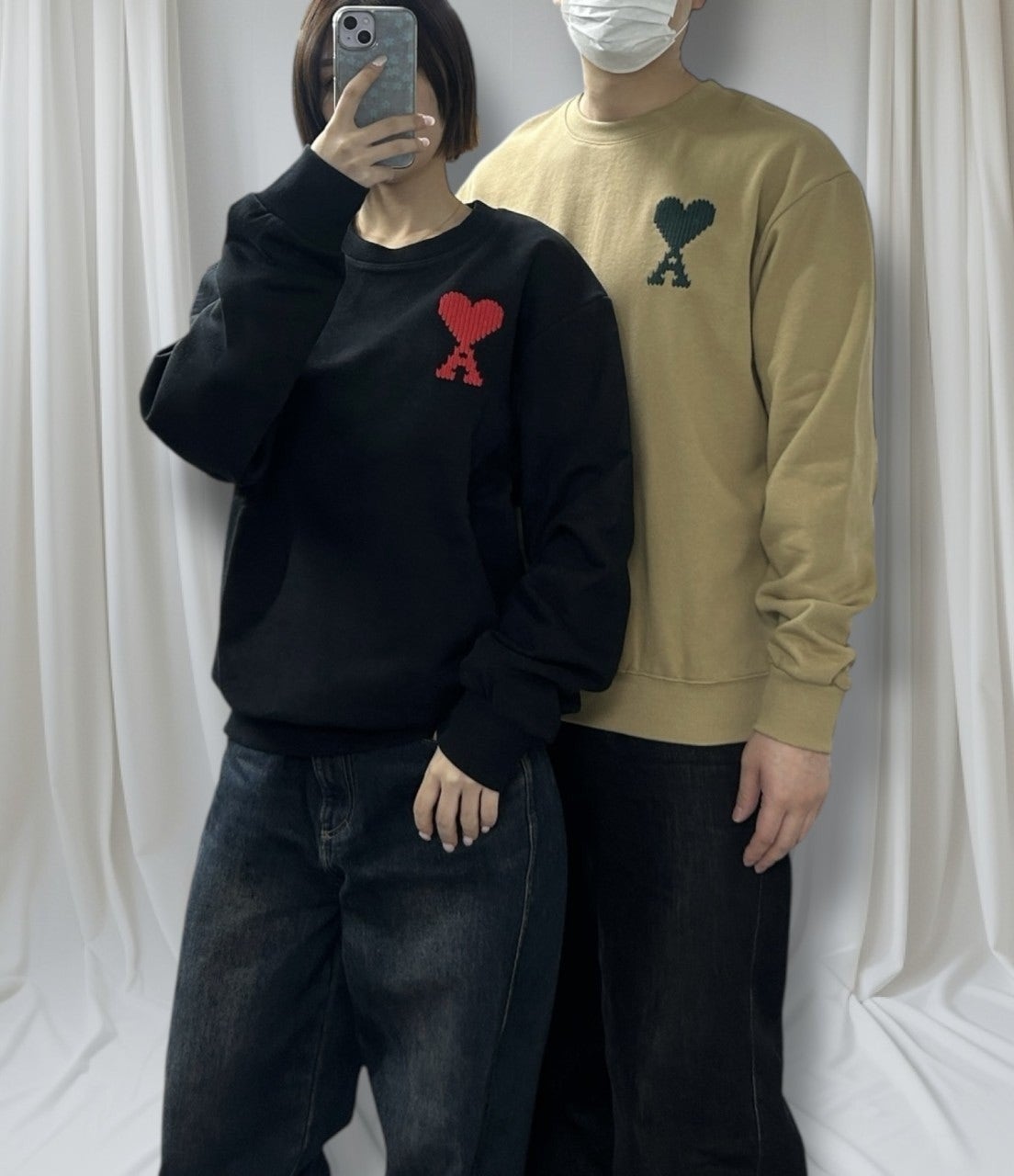 아미 빅로고 맨투맨