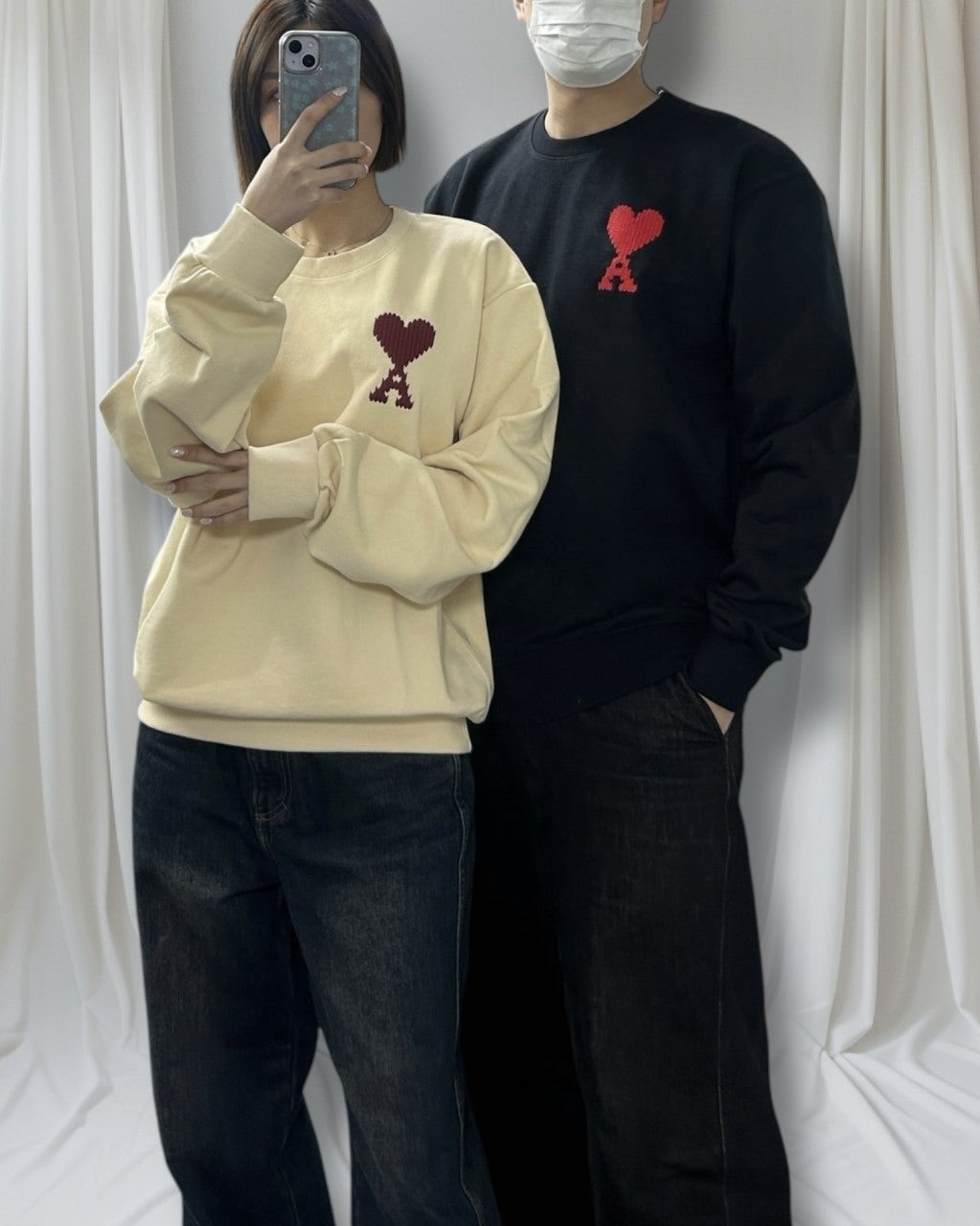 아미 빅로고 맨투맨