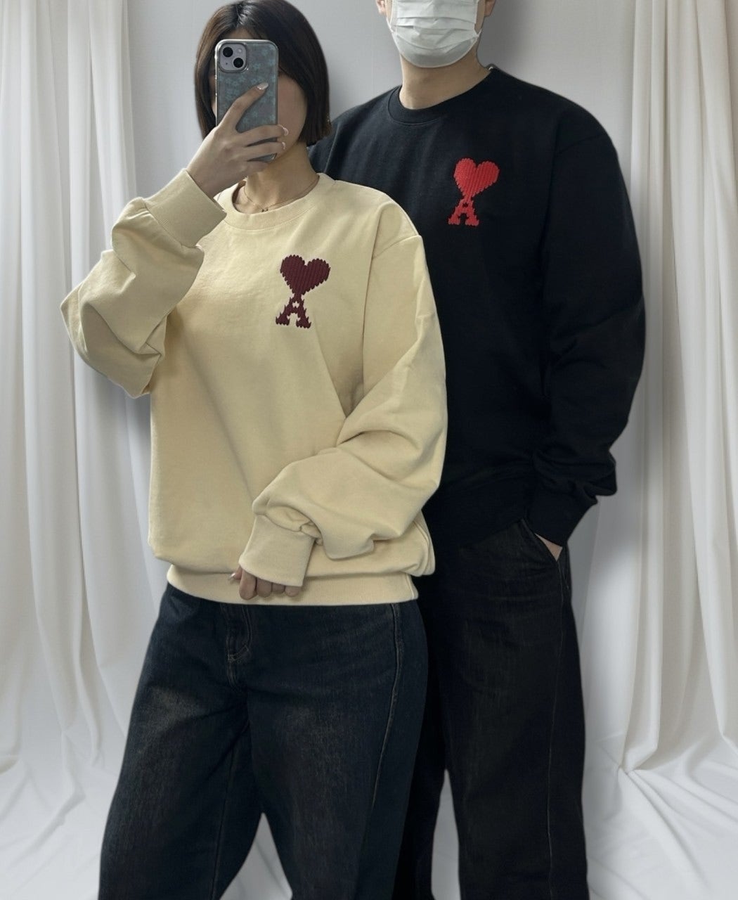 아미 빅로고 맨투맨