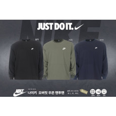 나키 오버핏 우븐 맨투맨
