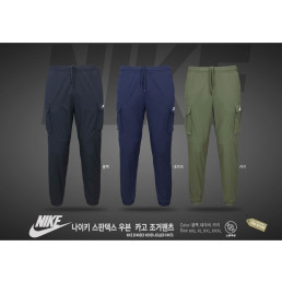 나키 스판덱스 우븐 카고 조거팬츠