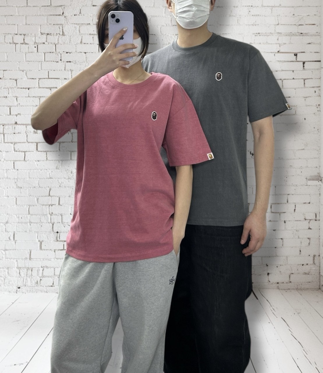 베이프 와이드 와펜 반팔