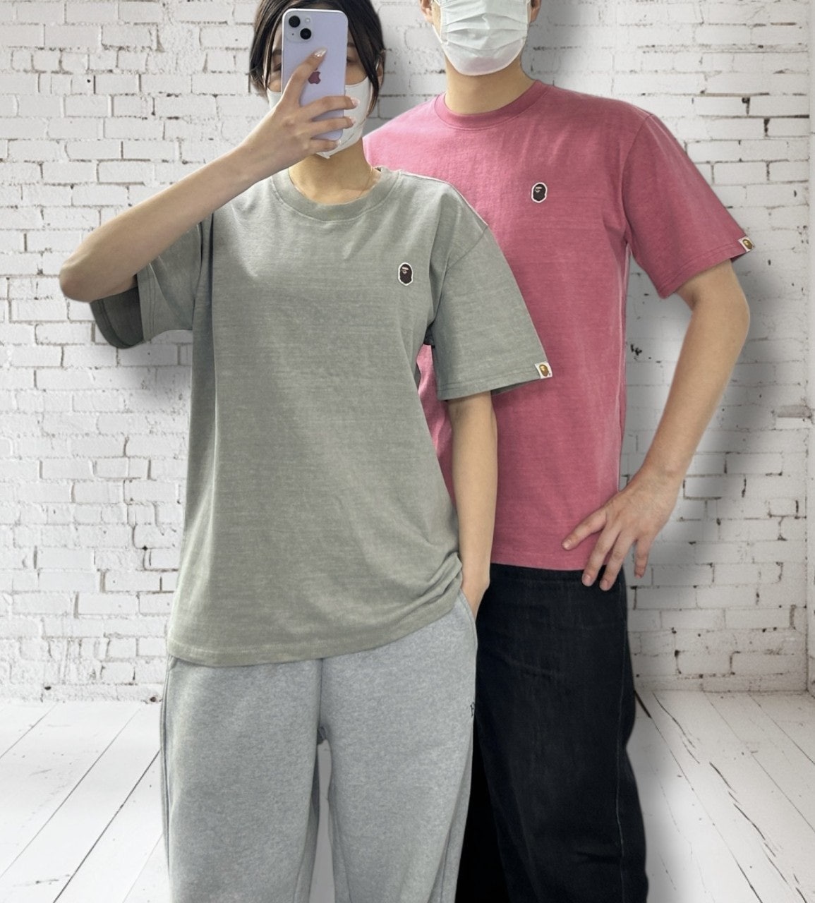 베이프 와이드 와펜 반팔