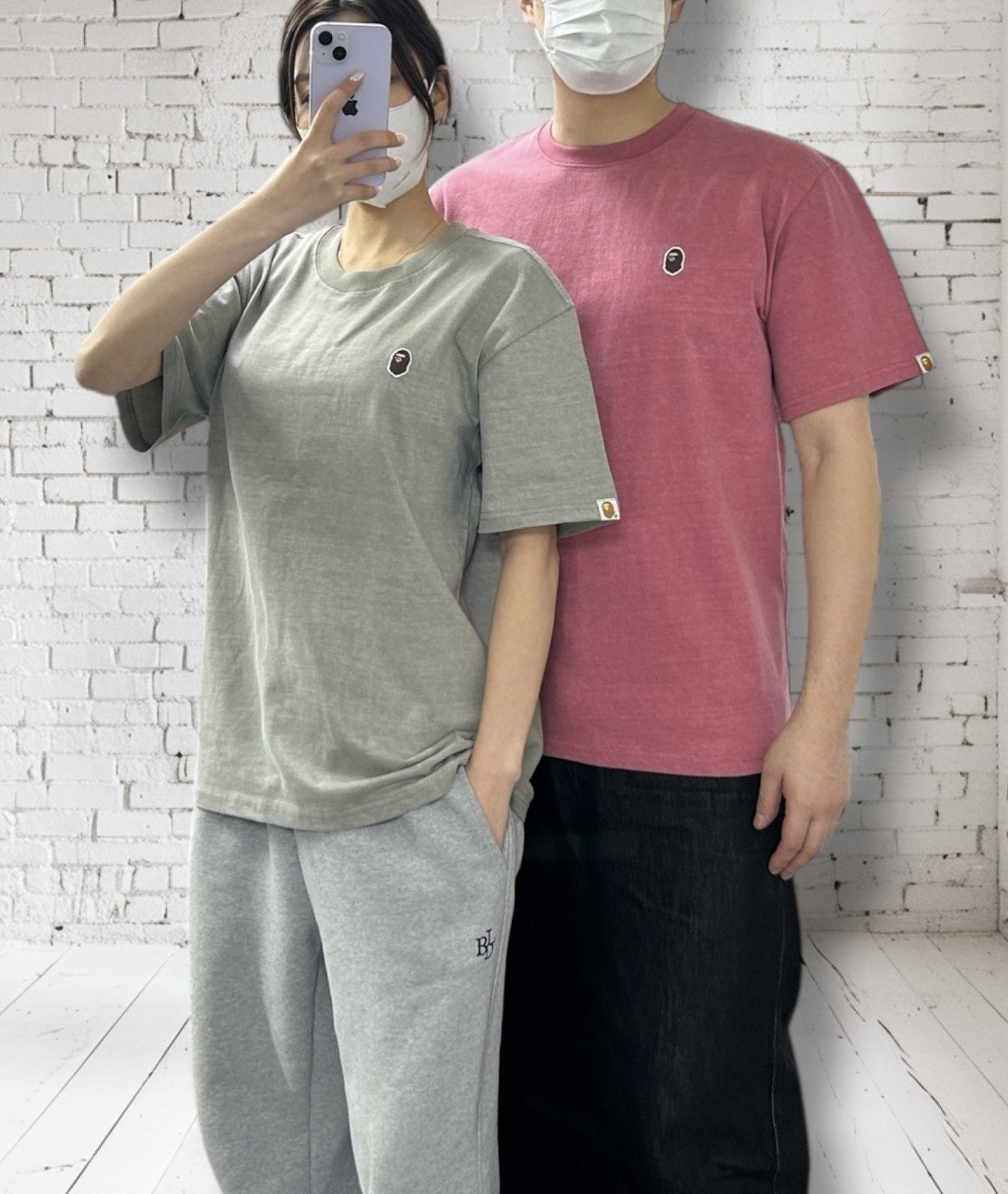 베이프 와이드 와펜 반팔