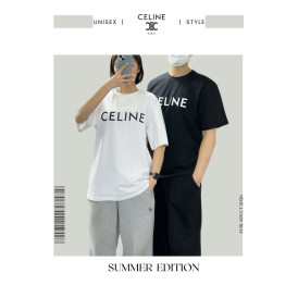 셀린느 티셔츠 로고 루즈 면 반팔