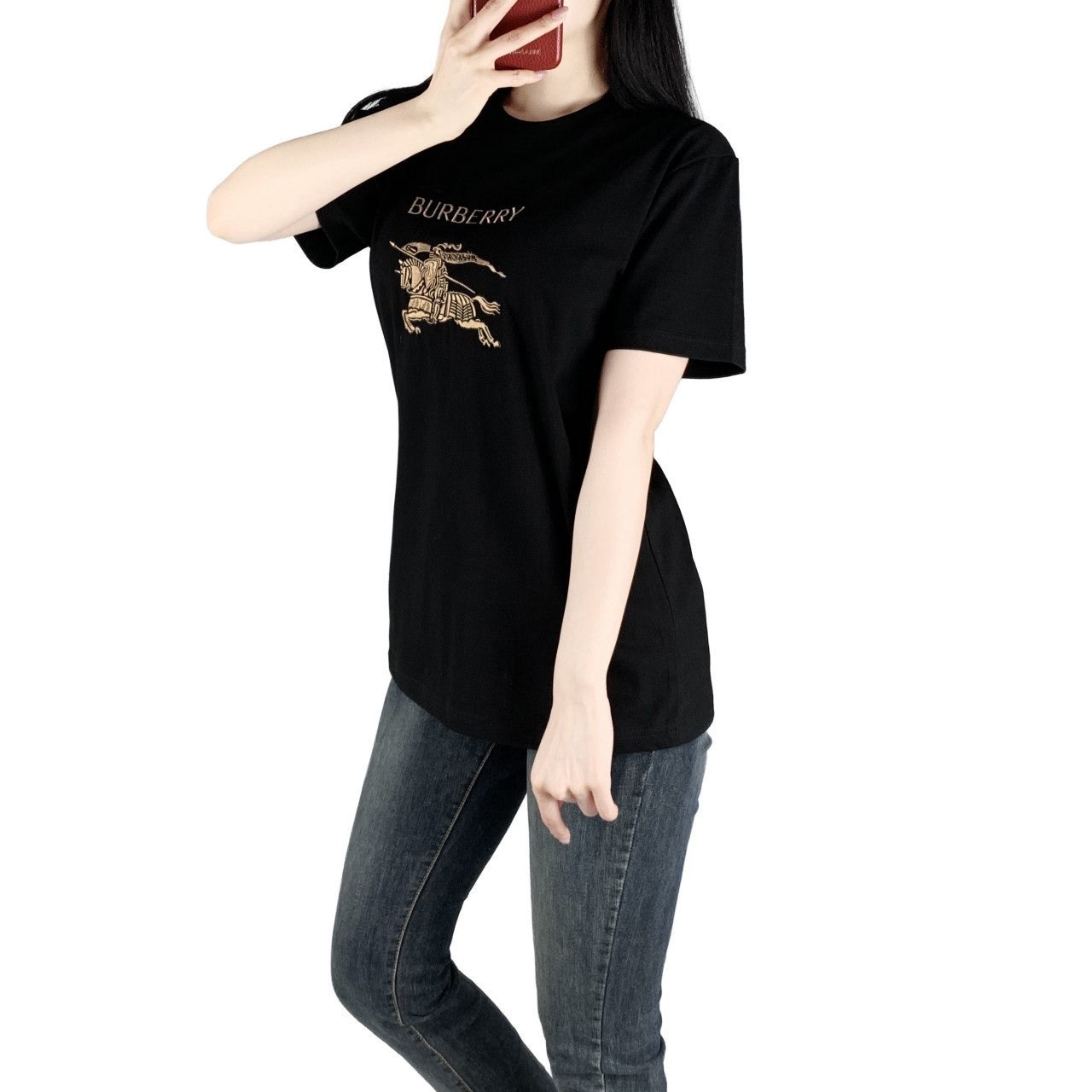 버버리 빅로고 오버핏 반팔