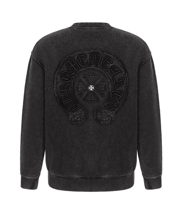 크롬 빈티지 워싱 맨투맨 오버핏