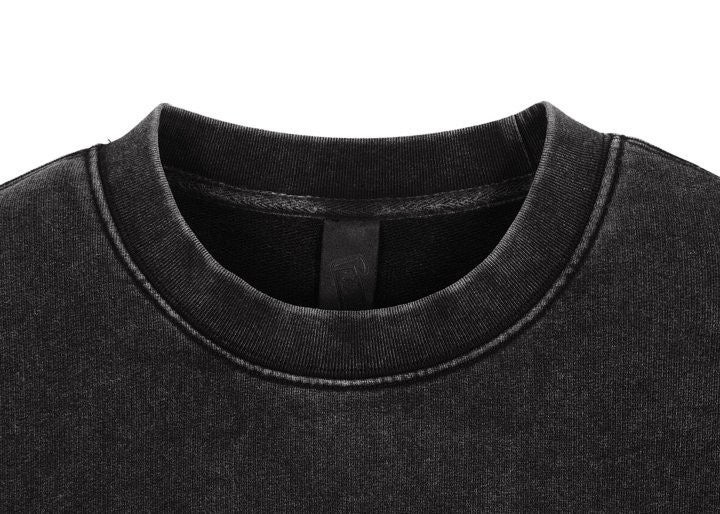 크롬 빈티지 워싱 맨투맨 오버핏