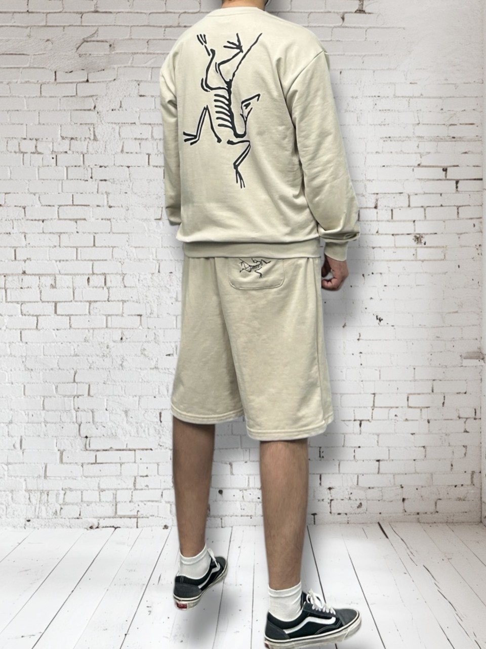 아크 CP 건빵 반바지 맨투맨 세트