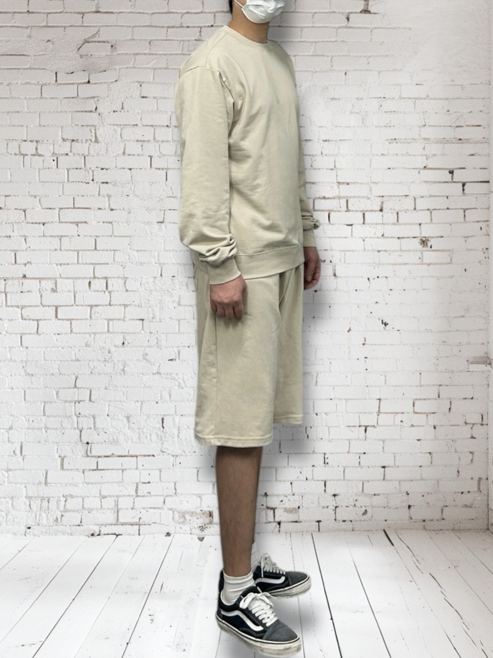 아크 CP 건빵 반바지 맨투맨 세트