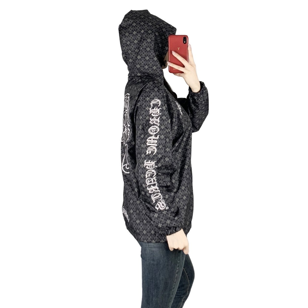 크롬 후드 집업