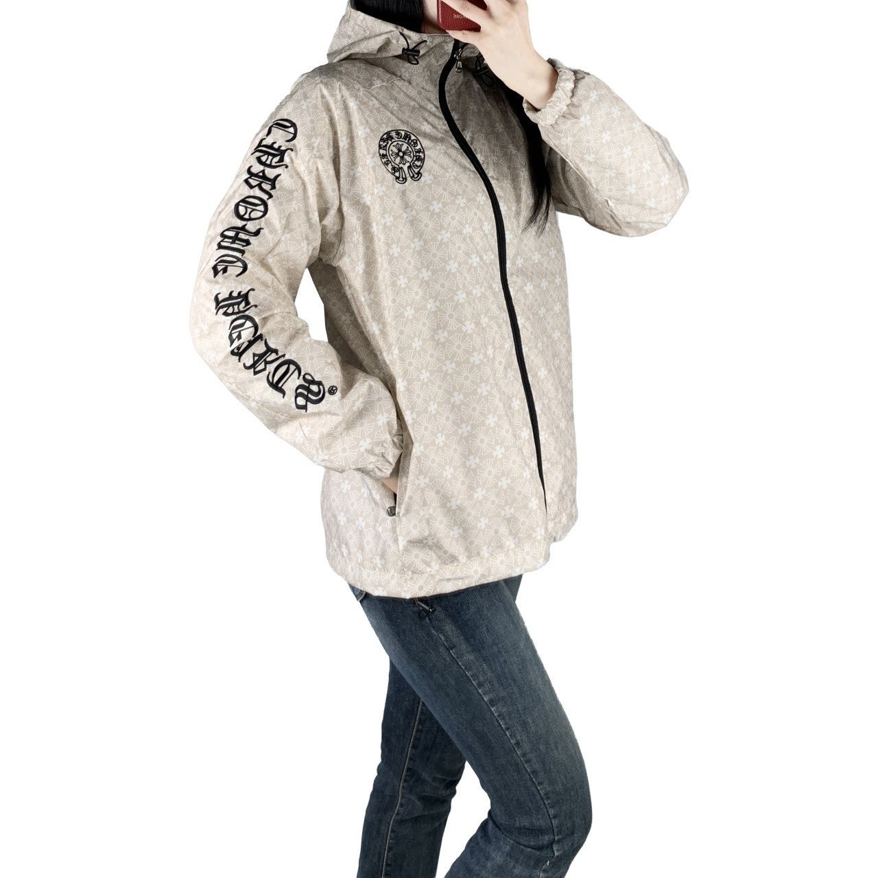 크롬 후드 집업