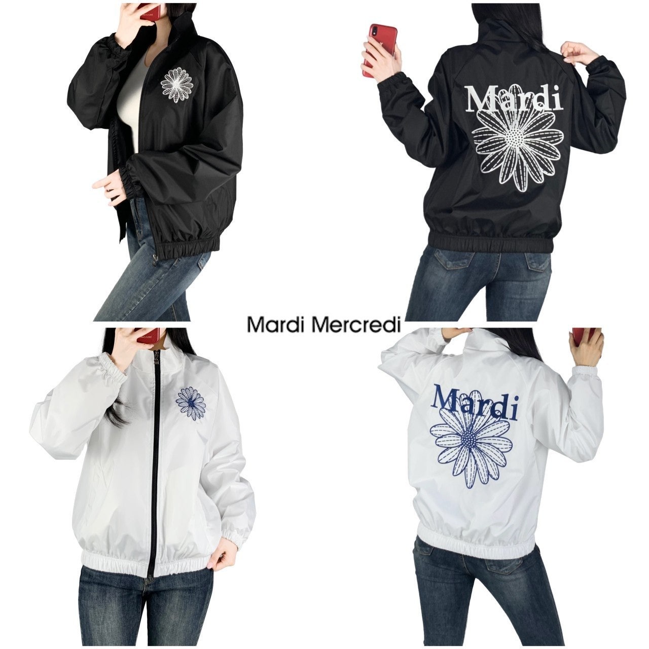 마르디 메크르디 플라워 집업 자켓