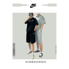 나키 캐주얼 카라 반팔 반바지 세트
