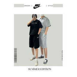 나키 캐주얼 카라 반팔 반바지 세트