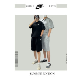 나키 캐주얼 카라 반팔 반바지 세트