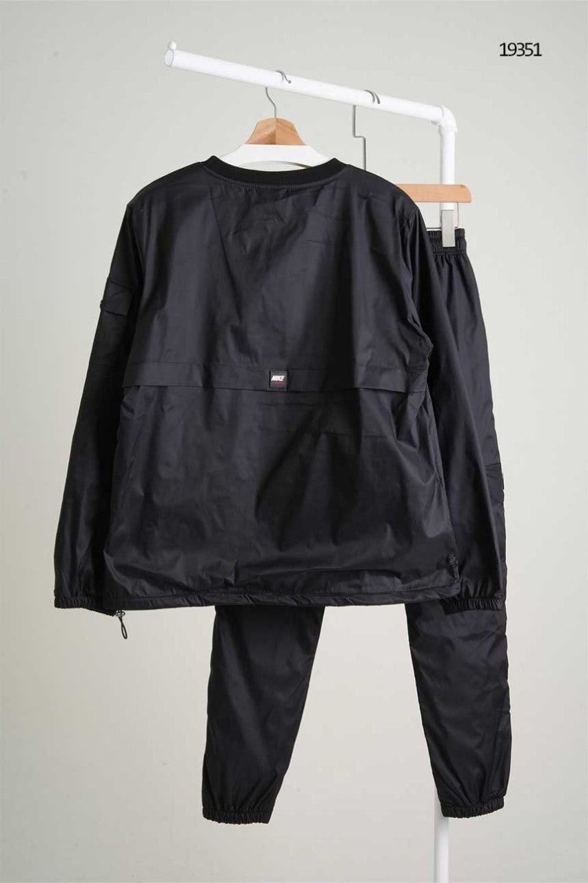 나키 고프코어 우븐 크루넥 트레이닝 세트