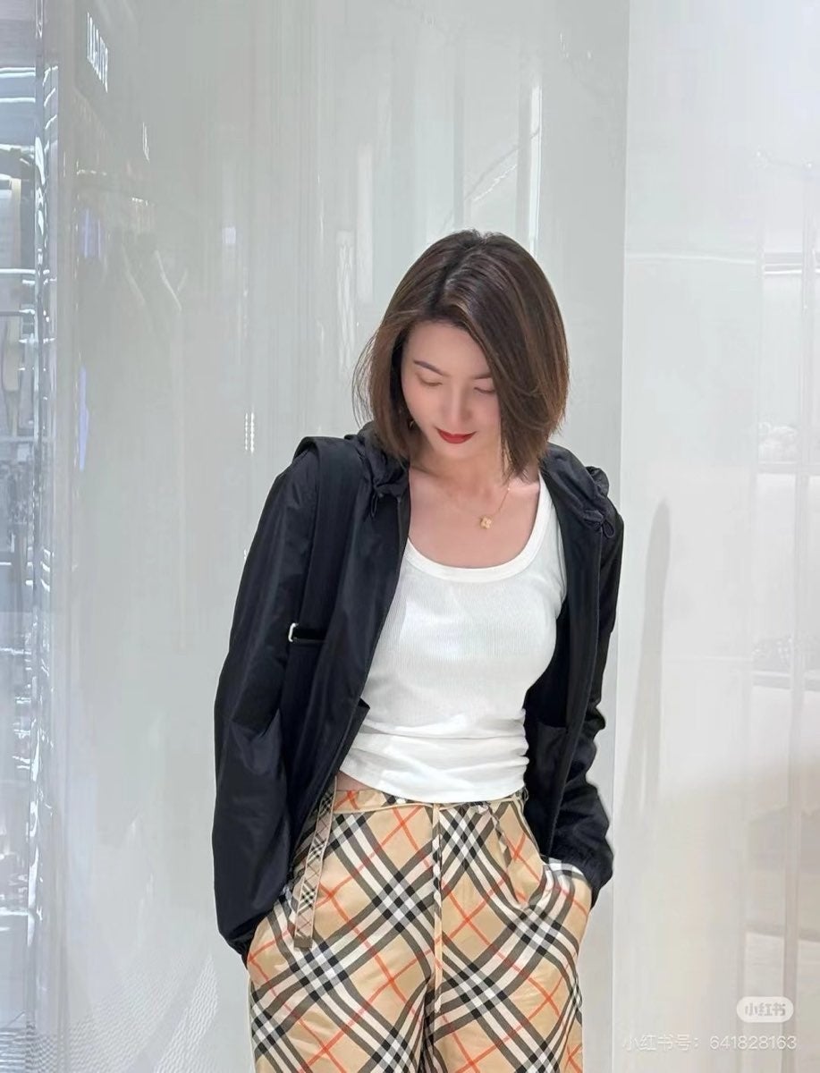 버버리 여성 스탬프 나이론 재킷