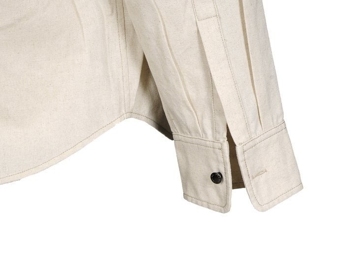 프라다 린넨 샴브레이 셔츠