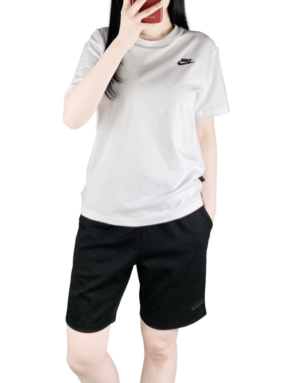 나키 스판 슈즈 반팔 반바지 세트