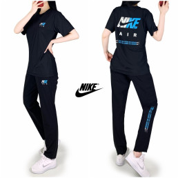 나키 에어 빅로고 냉감 반팔 긴바지 세트