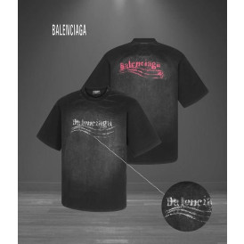 크레용 폴리티컬 워싱 티셔츠 오버핏