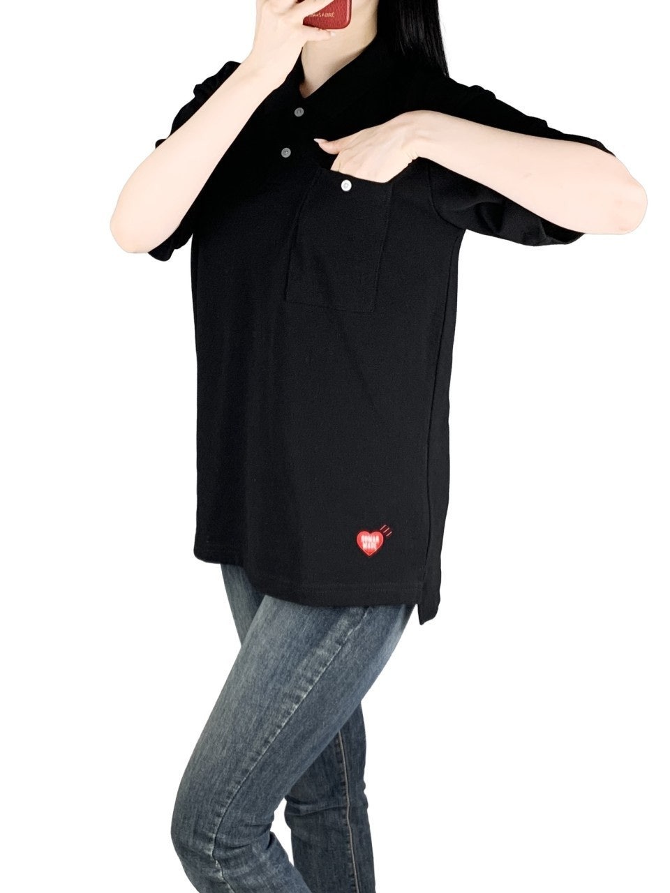 휴먼메이드 카라 반팔-