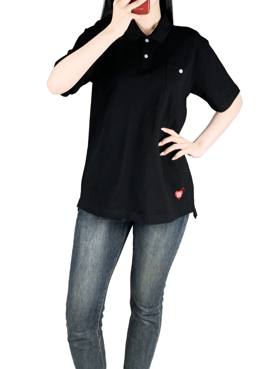 휴먼메이드 카라 반팔-