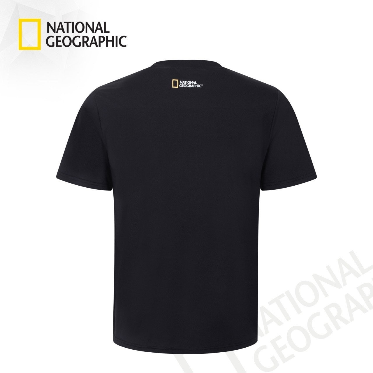 내셔 지구본 레터링 기능성 반팔-