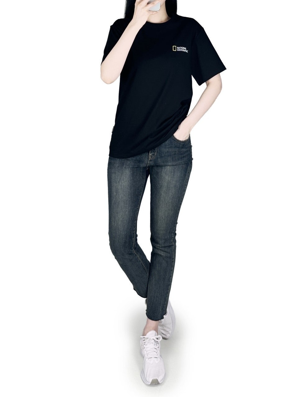 내셔 그래픽 반팔-