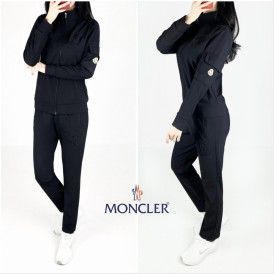 몽클 냉감 엠보로고 포켓 집업 세트-