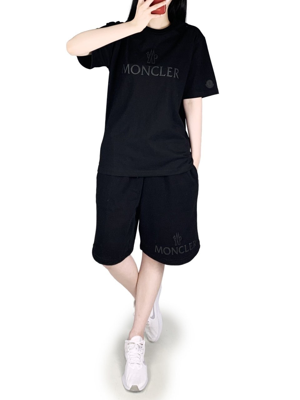 몽클 반팔 반바지 세트-