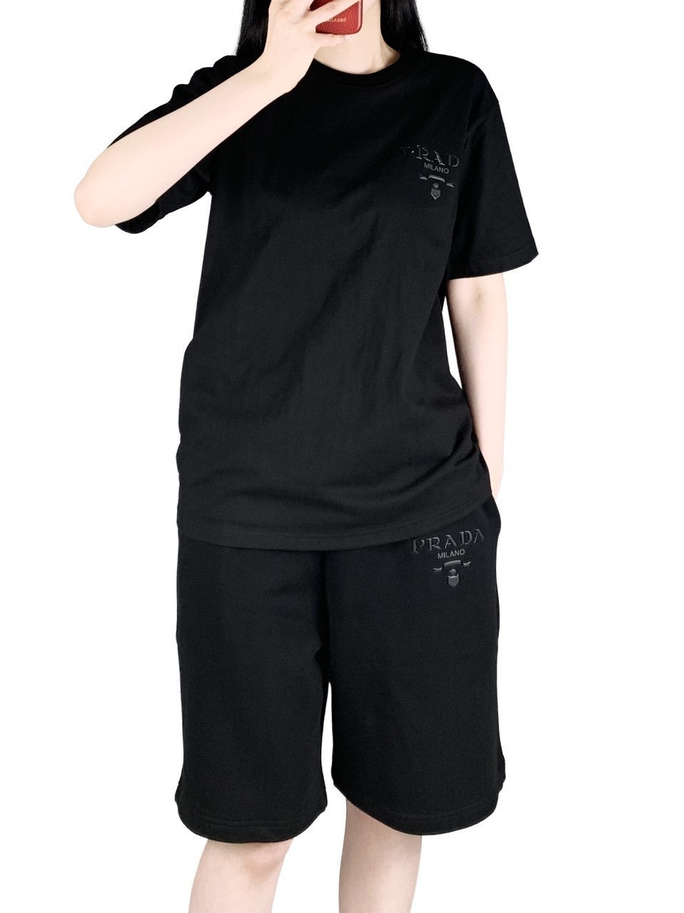 프라다 반팔 반바지 세트-
