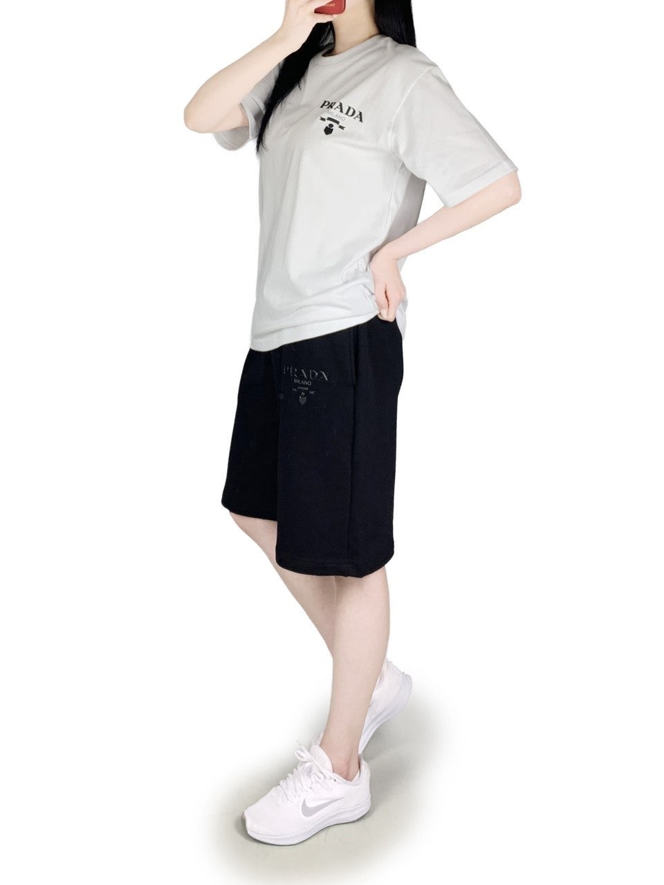 프라다 반팔 반바지 세트-