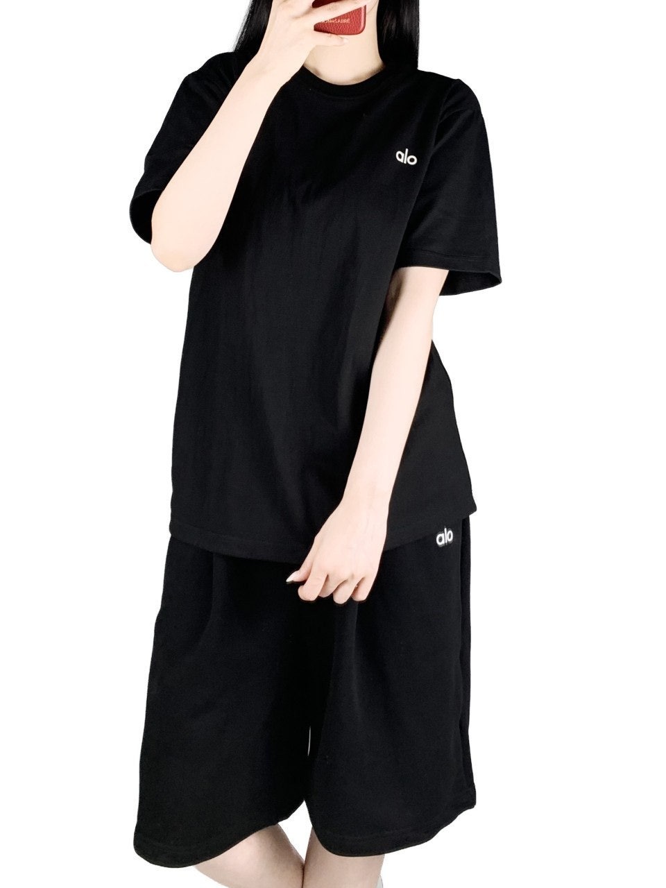 알로 반팔 반바지 세트-