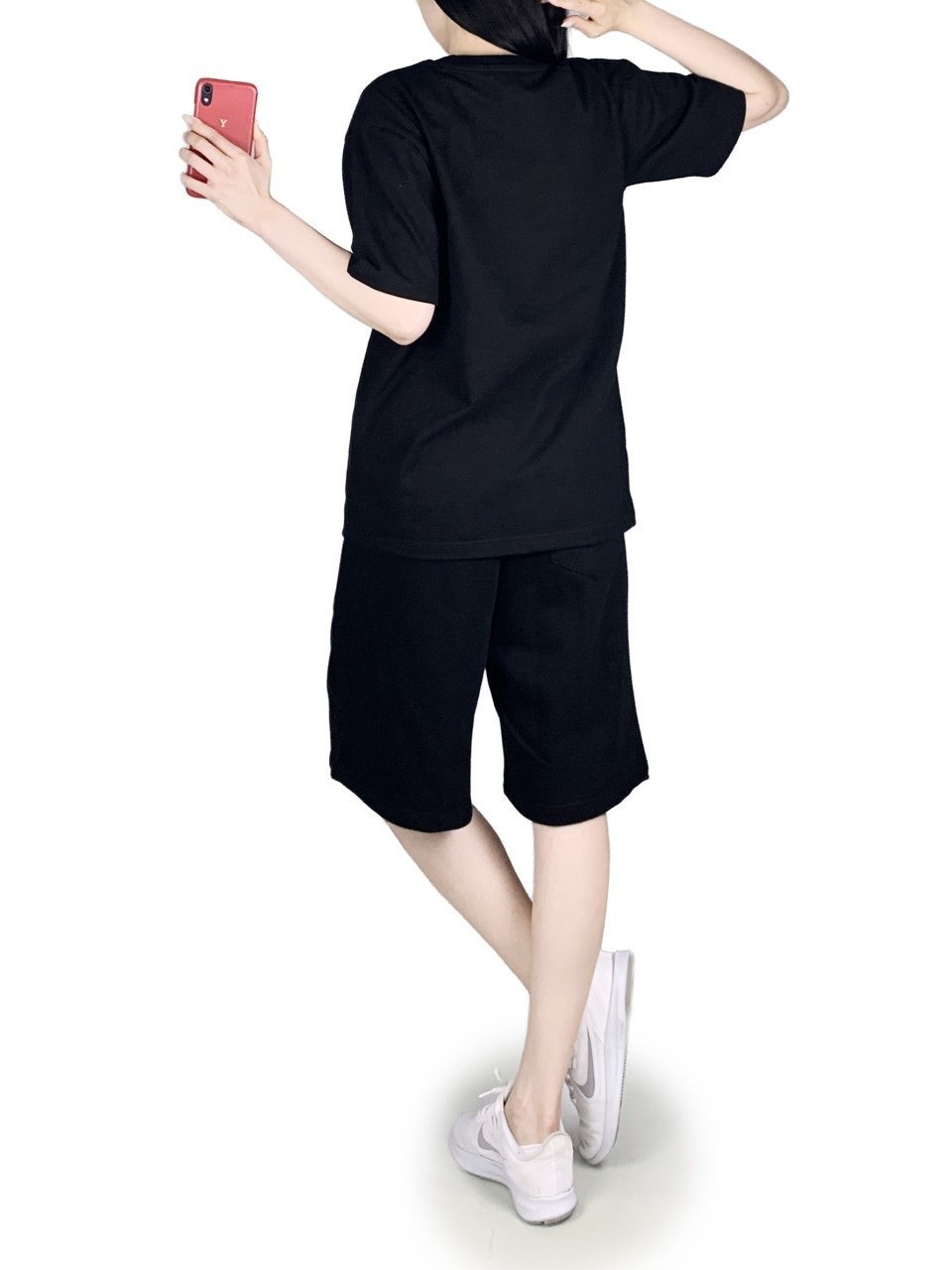 알로 반팔 반바지 세트-