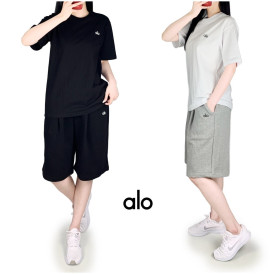 알로 반팔 반바지 세트-