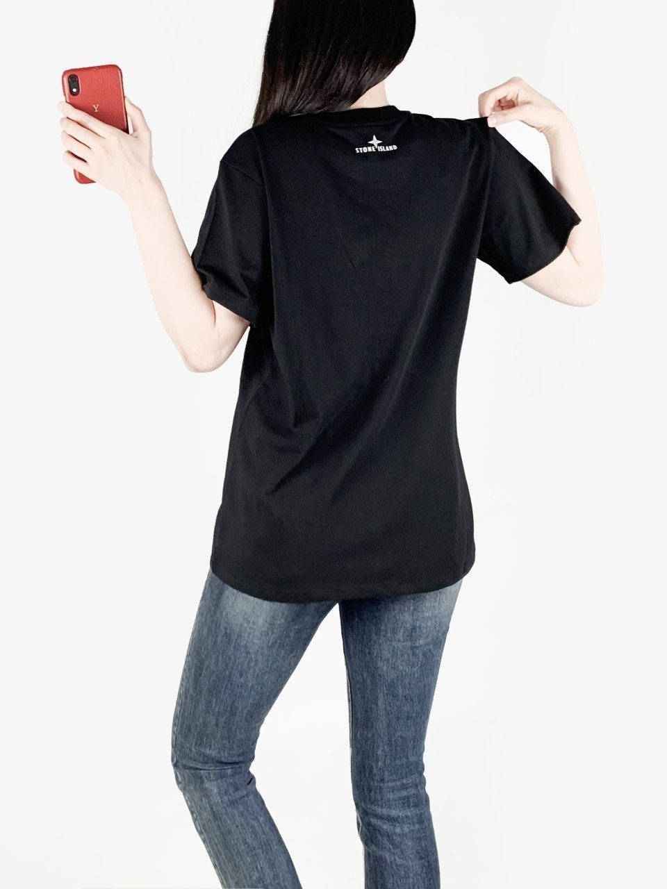 스톤 40수 실켓 면 반팔-