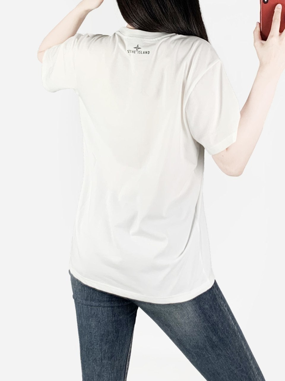 스톤 40수 실켓 면 반팔-