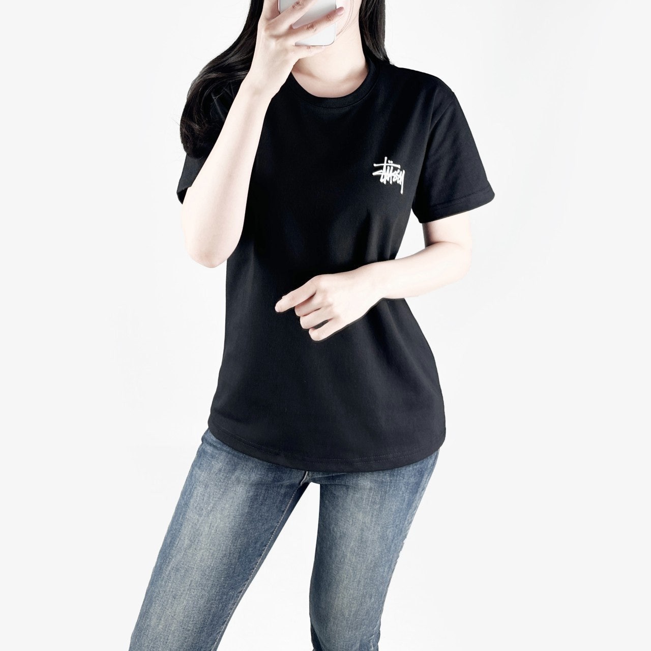 스투시 기본 오버핏 반팔-