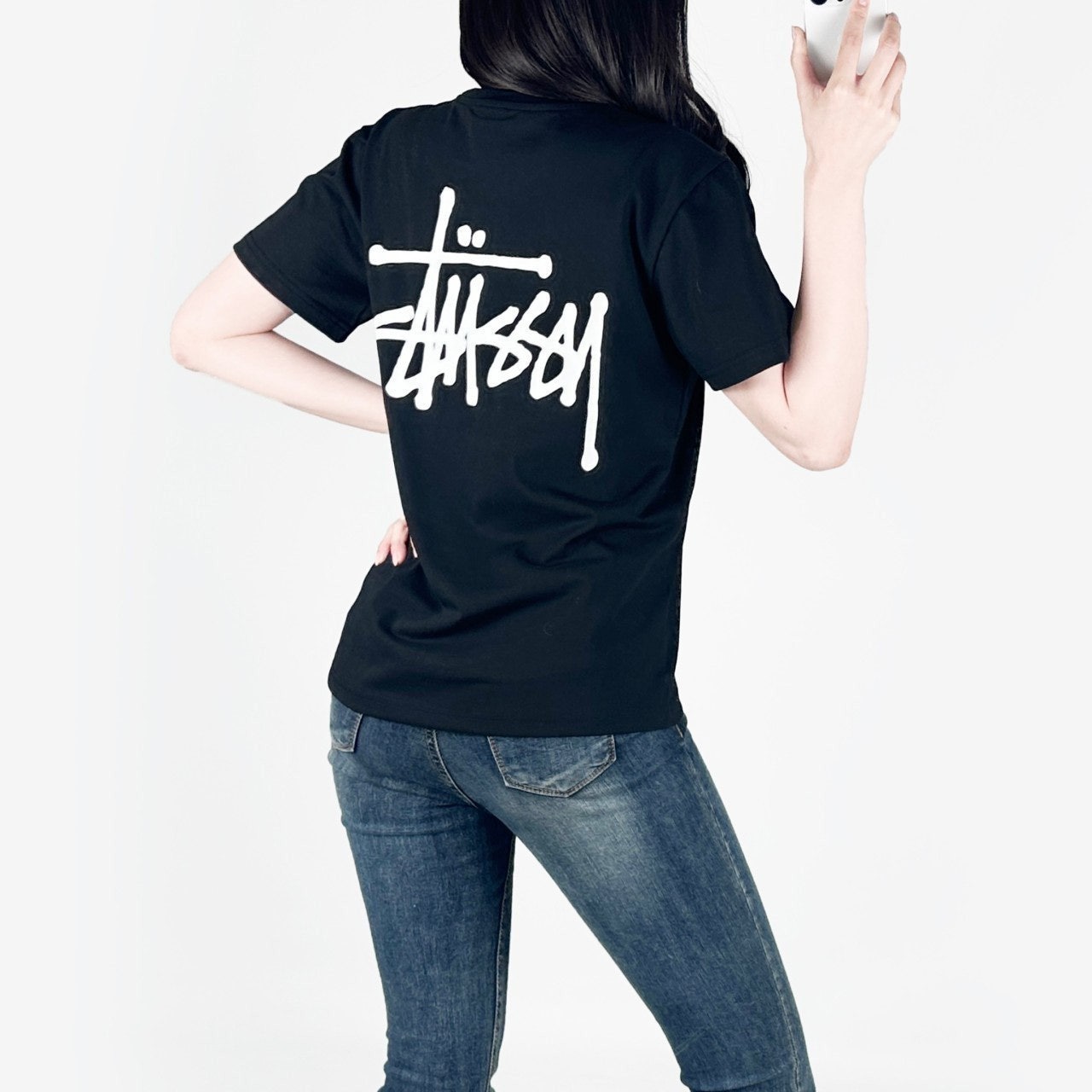 스투시 기본 오버핏 반팔-