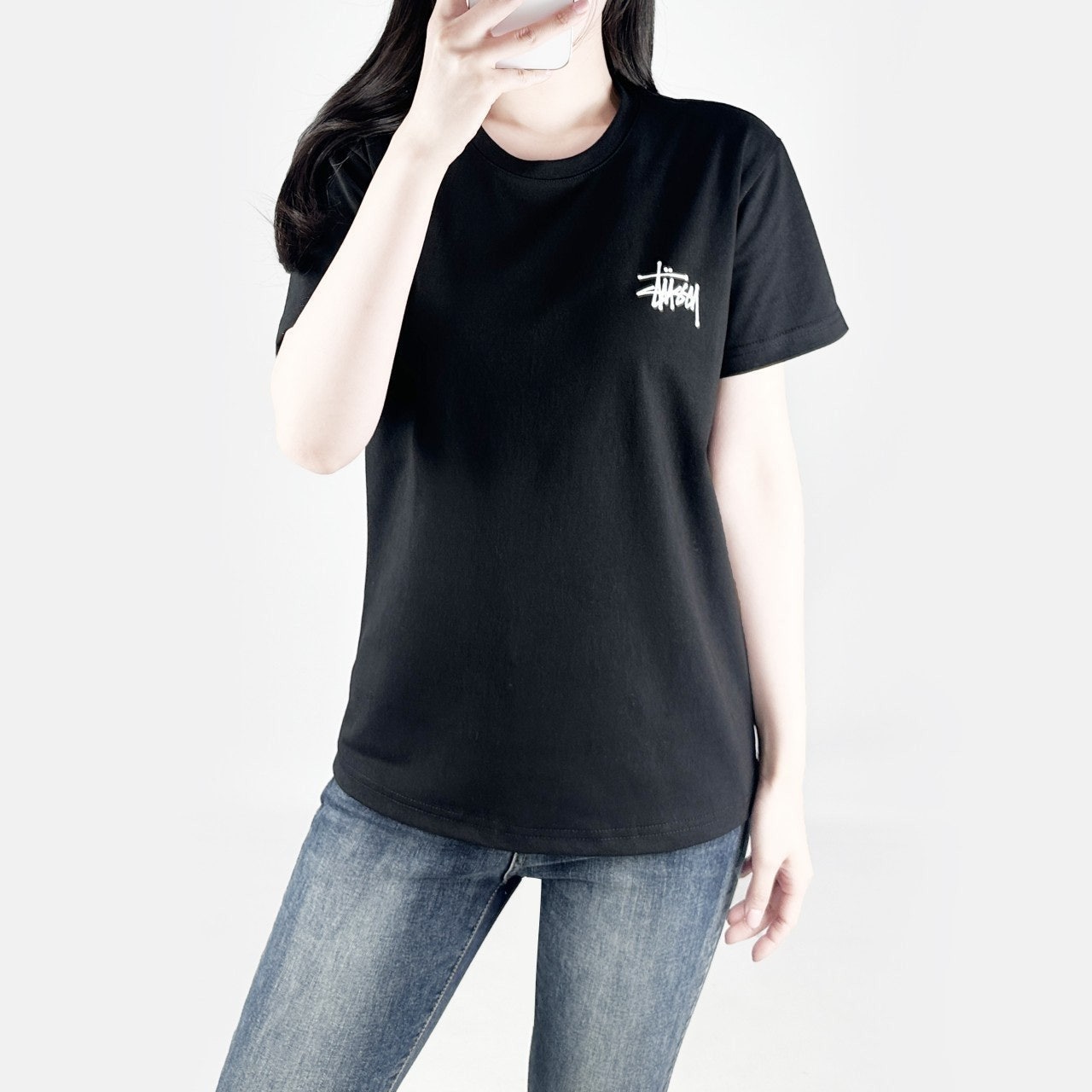 스투시 기본 오버핏 반팔-