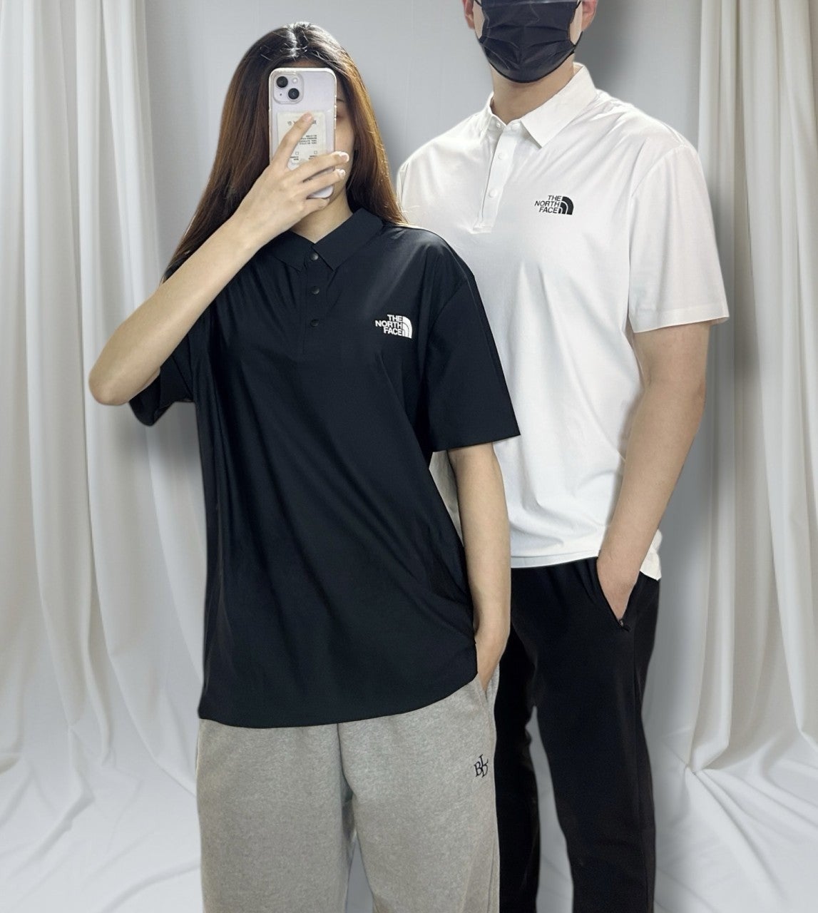 노스 쿨 카라 반팔-