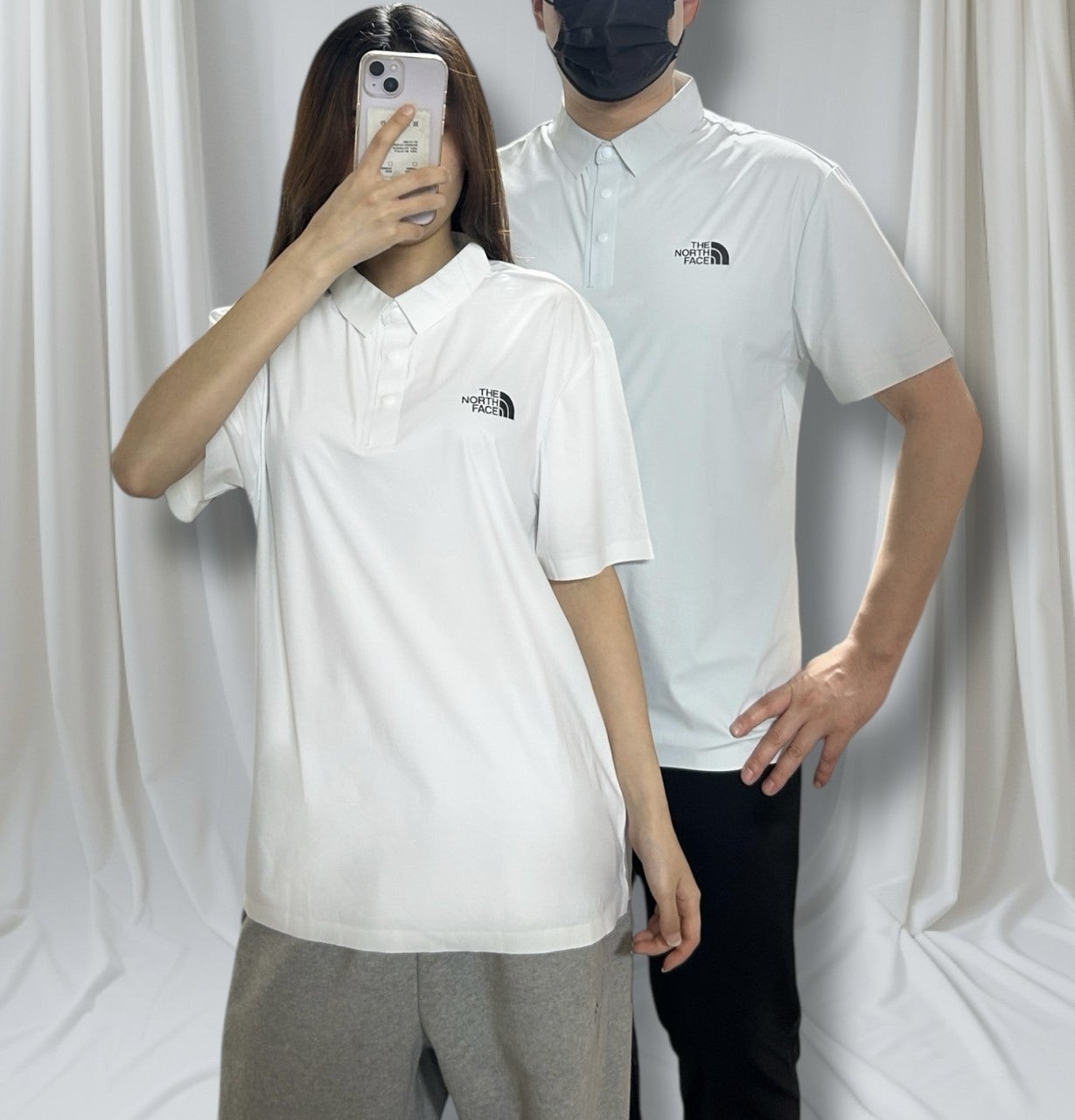 노스 쿨 카라 반팔-