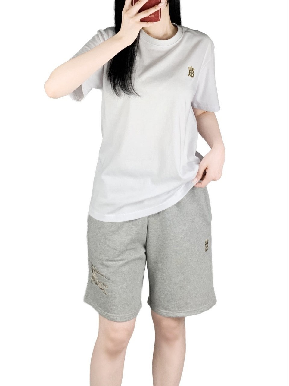 버버리 5부 반바지-